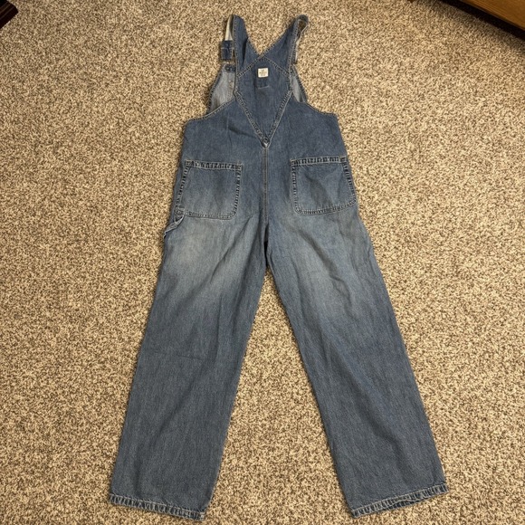 Y2K Overalls Women's Size M Blue Baggy Oversized Gap Carpenter 2000 VTG - Picture 8 of 11